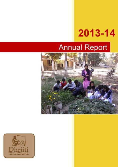 Dhriiti Annual Report – 2013-2014