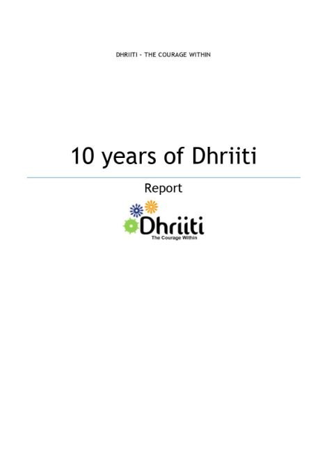 Dhriiti Annual Report-2014-2015